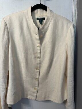 Ralph Lauren Linen Blazer Size 16W